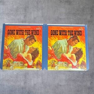 MGM Gone With The Wind CED Videodisc Set Blue 2-Disc Vintage 1982 Movie